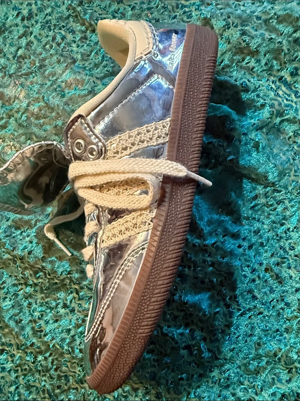 adidas Wales Bonner Metallic Sambas - Picture 2 of 7